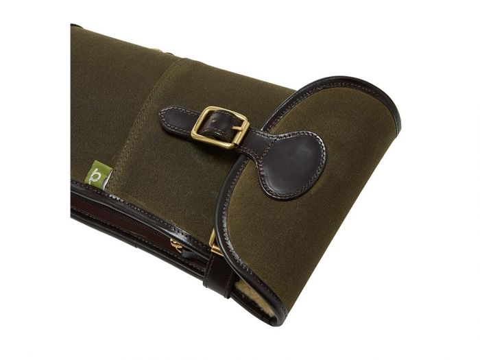 Chatham Waxed Canvas Full Zip with Buckle in Green Gun Slip