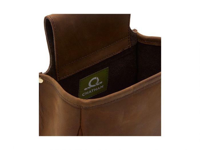 Chatham Antique Brown Leather Panier Bag