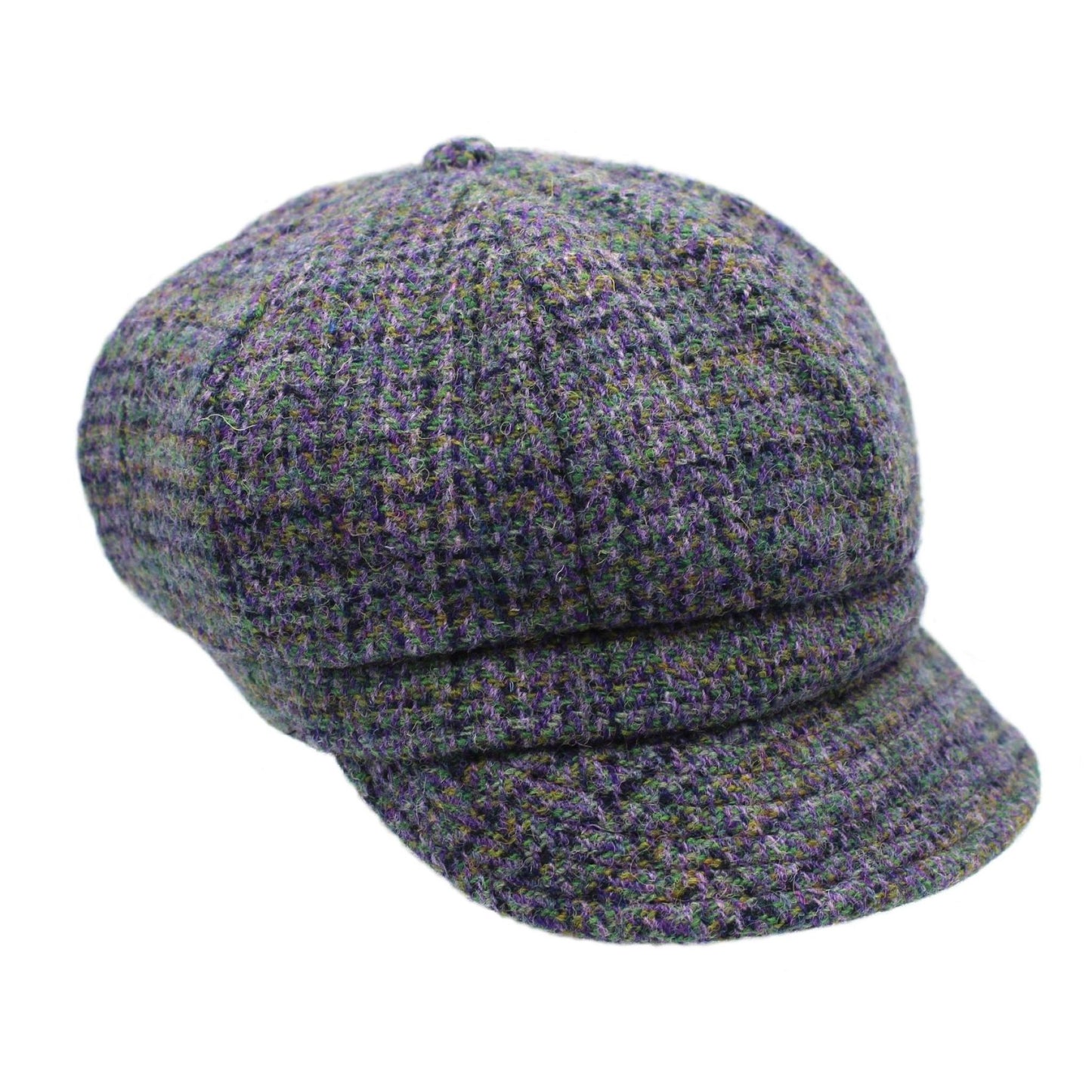 Harris Tweed Ladies Thistle Baker Boy Cap