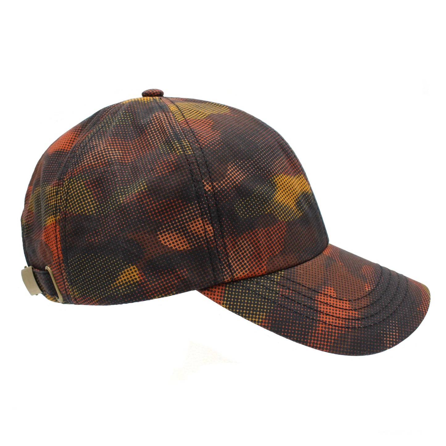 Tweed Outdoor Waterproof Orange Camo Print Cap