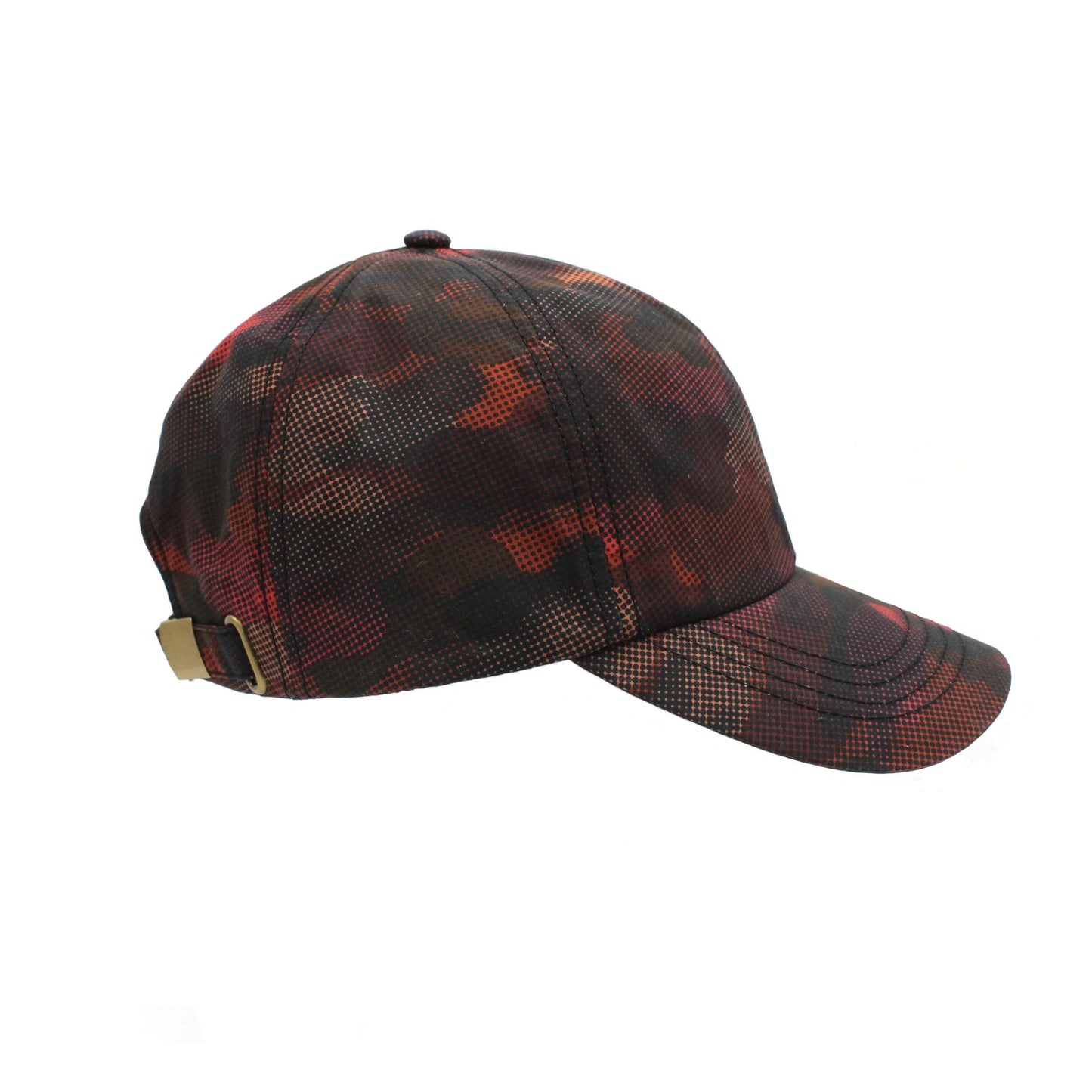 Tweed Outdoor Waterproof Red Camo Print Cap