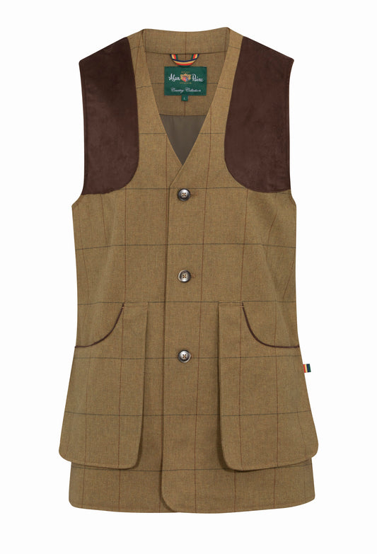 Alan Paine Axford Lightweight Waterproof Shooting Waistcoat Gilet in Sage