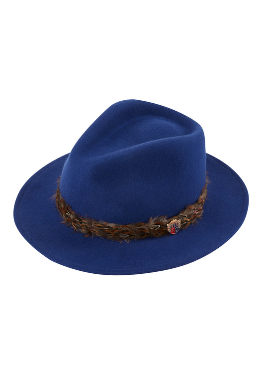 Alan Paine Richmond Ladies Fedora in Blue