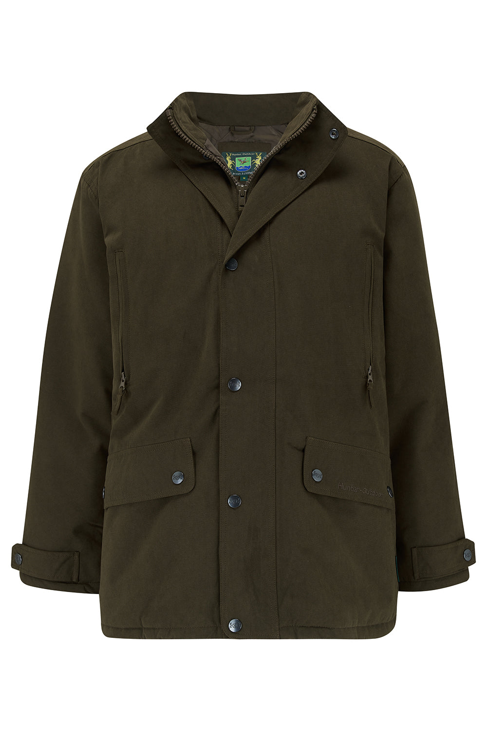 Tweed Outdoor Waterproof Technical Jacket in Olive