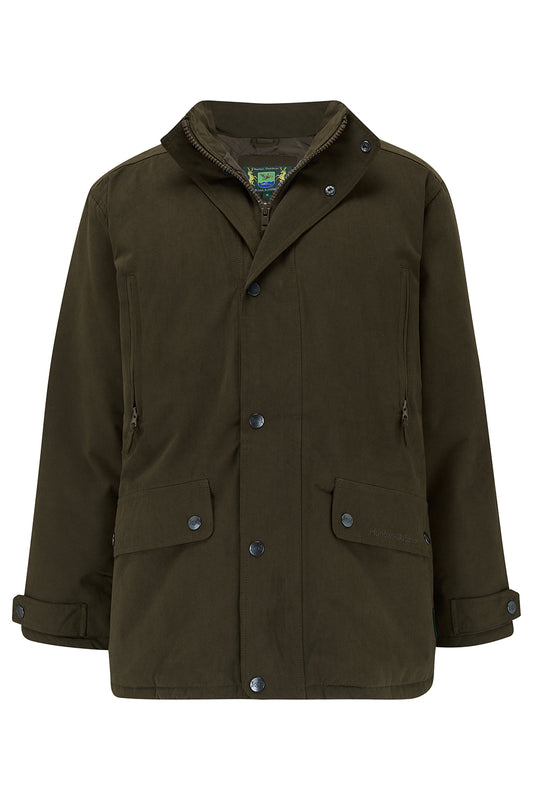 Tweed Outdoor Waterproof Technical Jacket in Olive