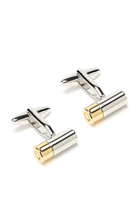 The Gold and Silver Shotgun Cartridge Country Cufflinks