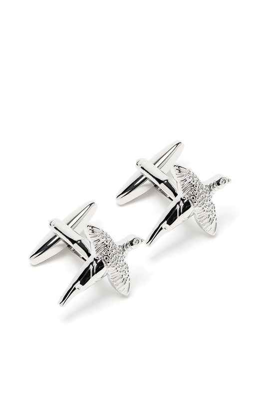 The Flying Pheasant Country Cufflinks in Solid Silver