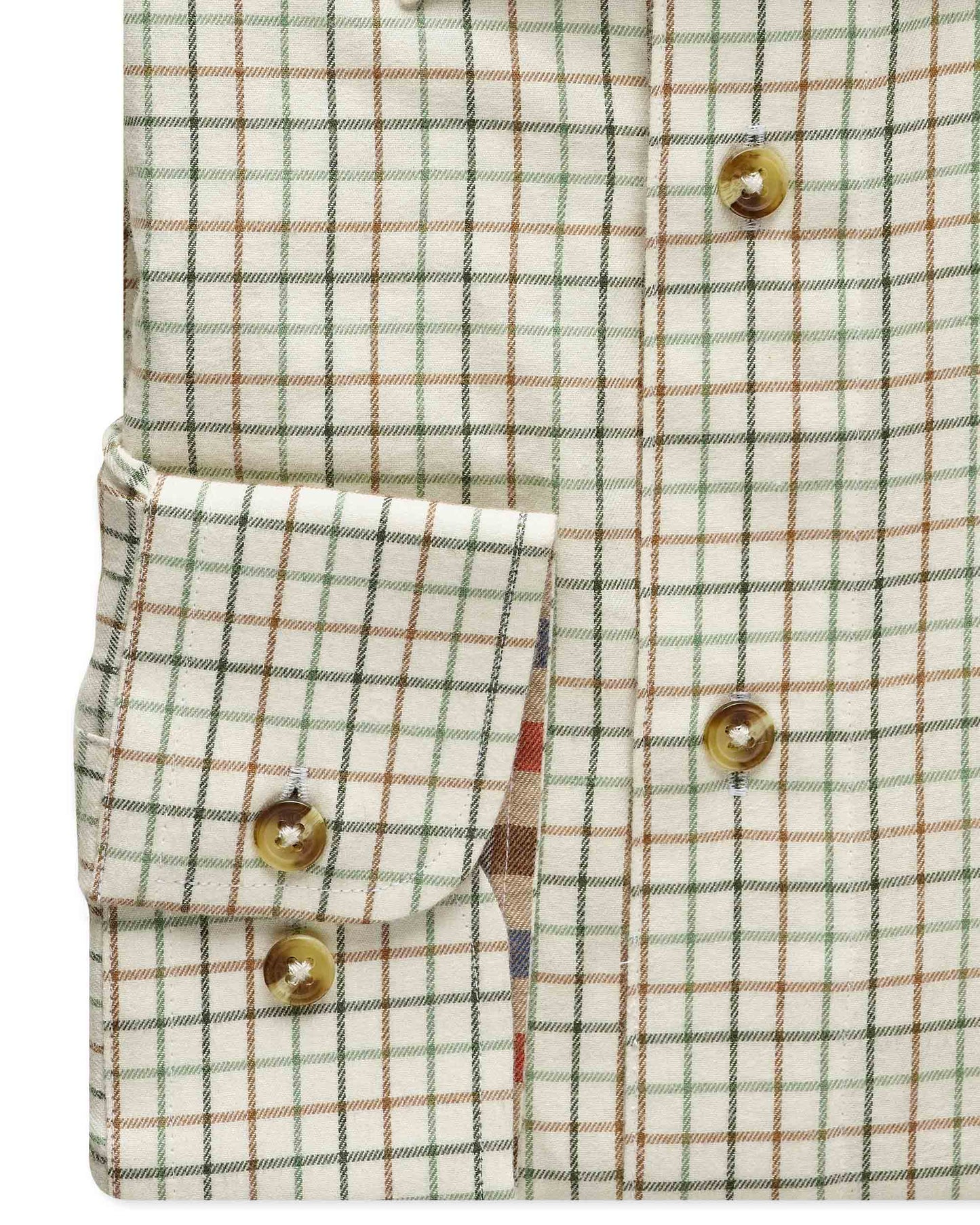 Green Tattersall Check 100% Cotton Shirt