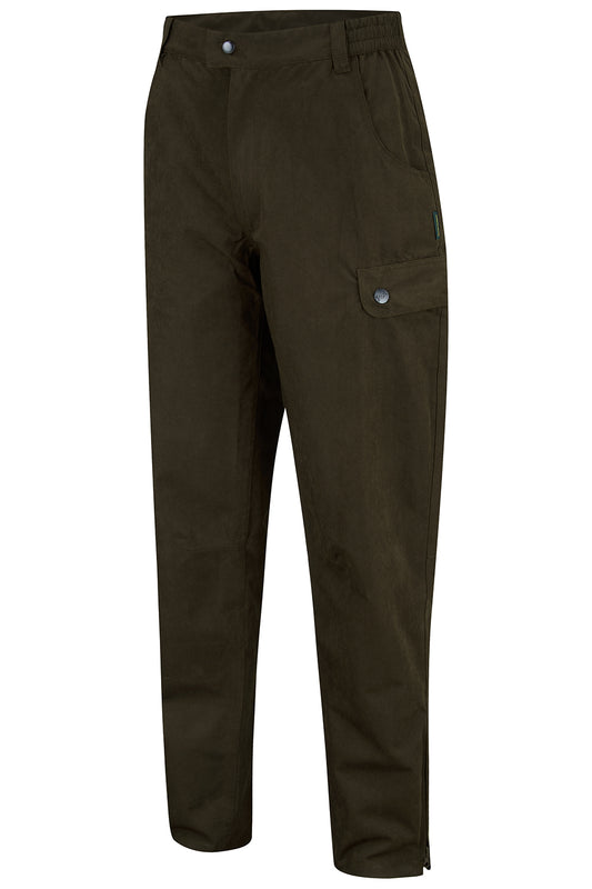 Tweed Outdoor Gamekeeper Waterproof Trousers in Olive
