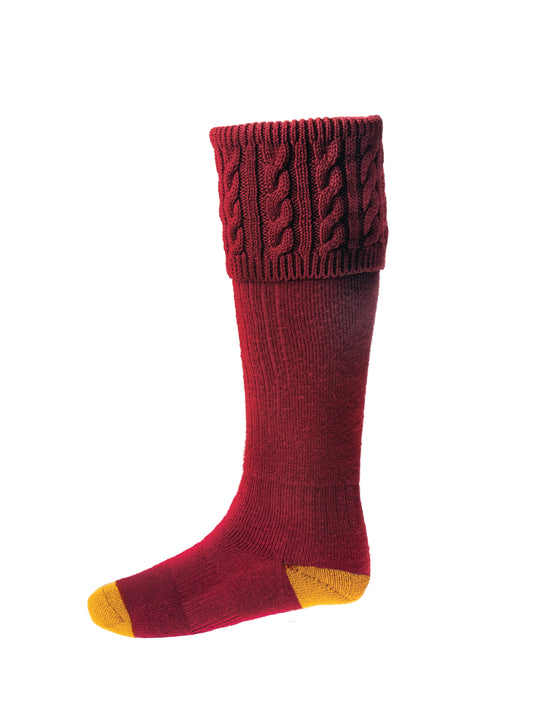 House of Cheviot Brick Red Sutherland Country Socks