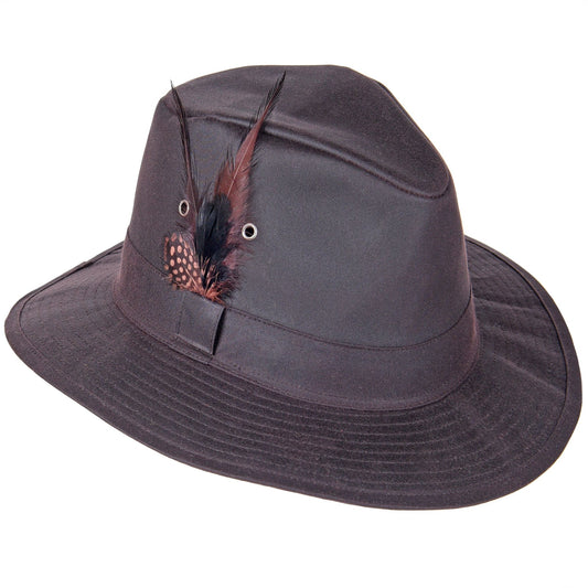 The 'Country' Brown Wax Trilby Hat