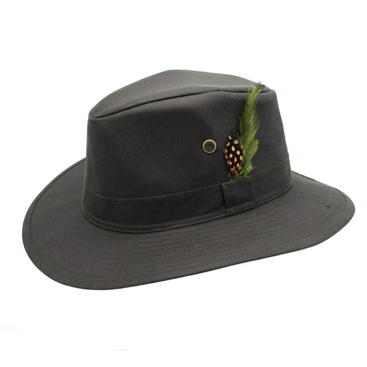 The 'Country' Olive Wax Trilby Hat